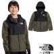 【The North Face】童 3效能 防水透氣防風耐磨連帽外套/夾克.風雨衣/褐綠_7UMV