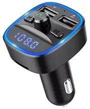 For FM Radio Transmitter, Bluetooth Wireless FM Adapter w/Hands-Free Calling