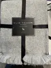 Elie Tahari Home Luxury Baby Alpaca/Merino Wool Throw Gray, 50x70, Retail $275