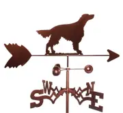 Irish Setter Weathervane With Garden Mounting