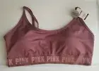 Victoria's Secret Pink Adjustable Scoop Bra Cocoa Powder Large