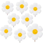White Daisy Flower Balloons Supplier 8Pcs Daisy Party Decorations for Birthday W