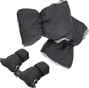 Outanaya Fleece Gloves for Stroller Winter Mittens 3-Layer Protection Easy to