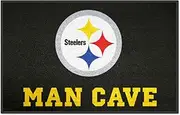 FANMATS 14357 NFL Pittsburgh Steelers Nylon Universal Man Cave Starter Rug