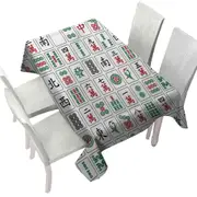 Cool Chinese Mahjong Tiles Tablecloth