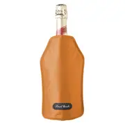 Final Touch Nylon Leak-proof Wine/Liquor Bottle Chiller/Cooling Sleeve Orange