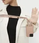 MIMCO CLASSICO PHONE CASE FOR IPHONE 12 PRO MAX • Almond w/Webbing Body Strap