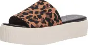 Jessica Simpson Ezira Platform Slide Sandal, Brown Leopard | 9.5M