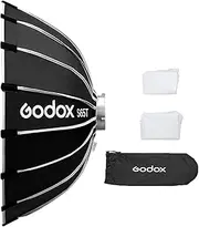 Godox S65T 65cm/25.6in Quick Release Umbrella Softbox - Professional Foldable With Standard Bowen Mount & Diffusers for Photography Studio (65cm/25.6in)