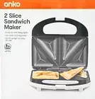 2 Slice Sandwich Maker Non-Stick Plates Sandwich/Jaffle Maker/Press Toaster