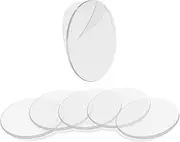 BRAVESHINE Double Sided Adhesive Tape - 32PCS Removable Wall Mounting Sticky Gel Pad - Washable Traceless Transparent Tape for DIY Craft, Home Office Carpet Rug Couch Cushion Gripping - Round 1.1Inch