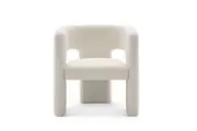 Paloma Bouclé Armchair, Snow
