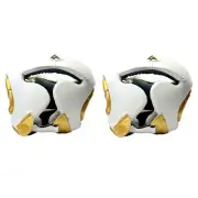 2pc Set Boxing Head Guard Kickboxing Training Cheek Protective Gear Martial Arts