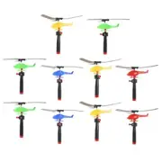 Pull-String Helicopter Toy Flying Helicopter Outdoor Playset Toy Boys Girls Gift