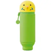 PuniLabo Single Zip Stand Up Silicone Pencil Case Parakeet