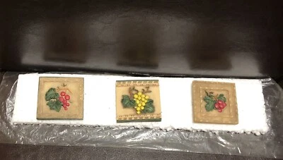 Scott's Of Wisconsin Set Of 3 Pcs Magnets Crafted Ceramic