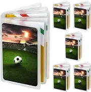 [Hariendny] 6 Packs 6 Page Wallet Insert Credit Card Holder Plastic Credit Card Sleeves Wallet Pictures Holder Clear Wallet Credit Sleeves for Men Women