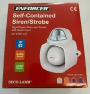 Seco-Larm Enforcer Siren/Strobe with Audio Input, Red SH-816S-SQ/R
