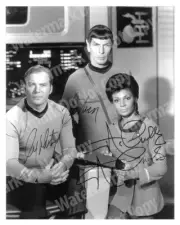 STAR TREK Signed William Shatner Leonard Nimoy 8x10 Photo Reprint Collectible