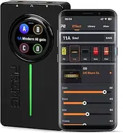 MOOER P2 Multi-Effects Pedal Processor, Stereo Electric Guitar Bass Guitar Pedals with Amp MIDI Looper Drum Machine OTG Touch Screen for Performance Practice