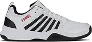 [K-Swiss] Men's Court Express 2 Tennis Shoe, White/Black/Mars Red, 8.5