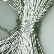 3 YARDS SILVER ELASTIC METALLIC CORD Cards, Scrapbooks