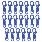 20 Pcs Plastic Lobster Claw Clasps Swivel Snap Hook Trigger Clip, Dark Blue