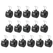 16Pcs Clicker Counter, 4 Digit Mechanical Handheld Tally Click Counter Black