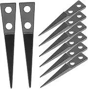 HOMSFOU 4 Pairs Replaceable Ceramic Tweezer Tips Non Conductive Heat Resistant Straight Tweezers for Mechanical Equipment Repair for Laboratories Cosmetics Black Color
