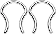 [Pierced Owl] Pair (2 pcs) of 16GA Stainless Steel Septum Ring Retainers 10g 12g 14g 16g