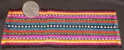 Dollhouse Miniature Black Backstrap Guatemala Blanket Rug @3.5 X6 Southwest 3317