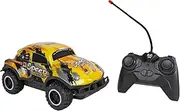 Kids Globe Roadstar 510334 RC Car Speed Beetle with Light Full Function with Remote Control 27 MHz Length 17 cm Yellow from 6 Years