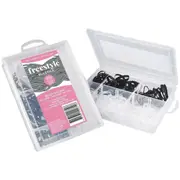 Free Style Snag Free Hair Elastic 216pc Value pk - Black & Clear