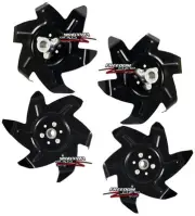 OEM HONDA FG110 FG 110 ROTOTILLER TINE WHEEL 4 TINE SET WHEELS ROTO TILLER NEW!