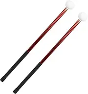 GREENADSCAPE 2pcs Felt Head Drum Mallets Percussion Sticks for Marching Drums for Professional Performances and Practice Durable and Stylish Music Instrument Accessories
