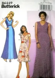 Butterick 6449 Easy Knit Pullover Dress Misses size 8-16 Sewing Pattern