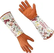 Garden Sleeves for Women - Forearm Protection Long Rose Pruning Gloves | Palm Padded Work Garden Sleeves with Non-Slip Grip for Weeding