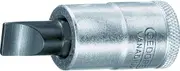 Gedore 1/2-Inch Screwdriver Bit Socket for Slotted Head Metric Screws, 22.5 mm Diameter x 1.2 mm Thickness x 8 Cut Size