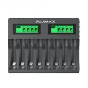 8-slot Battery Charger Suitable 1.2V AAA/AA Rechargeable ShortCircuit Protection