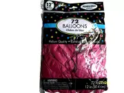 72 Balloon Helium Inflatable Balloons 12" Bright Pink