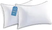JOLLYVOGUE Bed Pillows for Sleeping,Luxury Hotel Collection Pillows Down Alternative Sleeping Pillows for Side and Back Sleeper, 100% Polyster, Standard Size, Standard