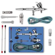 180 Supplies Professional Airbrush Set Compressor Nail Mini