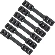 6pcs Hooks Ear Rear Hanger for Flexible Hook for Supplies Black 6pcs/pack