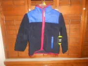 New! Boy's Member Mark Cuddly Cozy Full Zip Jacket Blue/Red Size 6