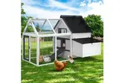 i.Pet Chicken Coop Rabbit Hutch 166cm x 120cm x 112cm Large House Run Cage XL Bunny Wooden