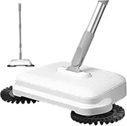 Floor Sweeper, 2-in-1 360° Rotating Hand Push Sweeper, High Efficient Carpet with Long Handle, Hanging Manual Vacuum for Home Office, Floor, Push
