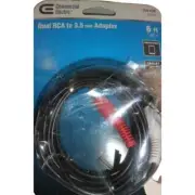New Commercial Electric 6 ft. Dual RCA to 3.5 mm Adapter, Free Shipping