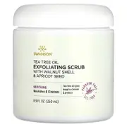 Swanson, Tea Tree Oil Exfoliating Scrub with Walnut Shell & Apricot Seed, 8.5 fl oz (250 ml)