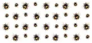 Bumble Bee Bumblebee Wrap 1 pc 7.5 x 3.5 Inch Waterslide Ceramic Decal