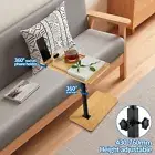 Free Standing Bathtub Caddy Tray Bath Side Table Wine Glass Phone Holder Shelf